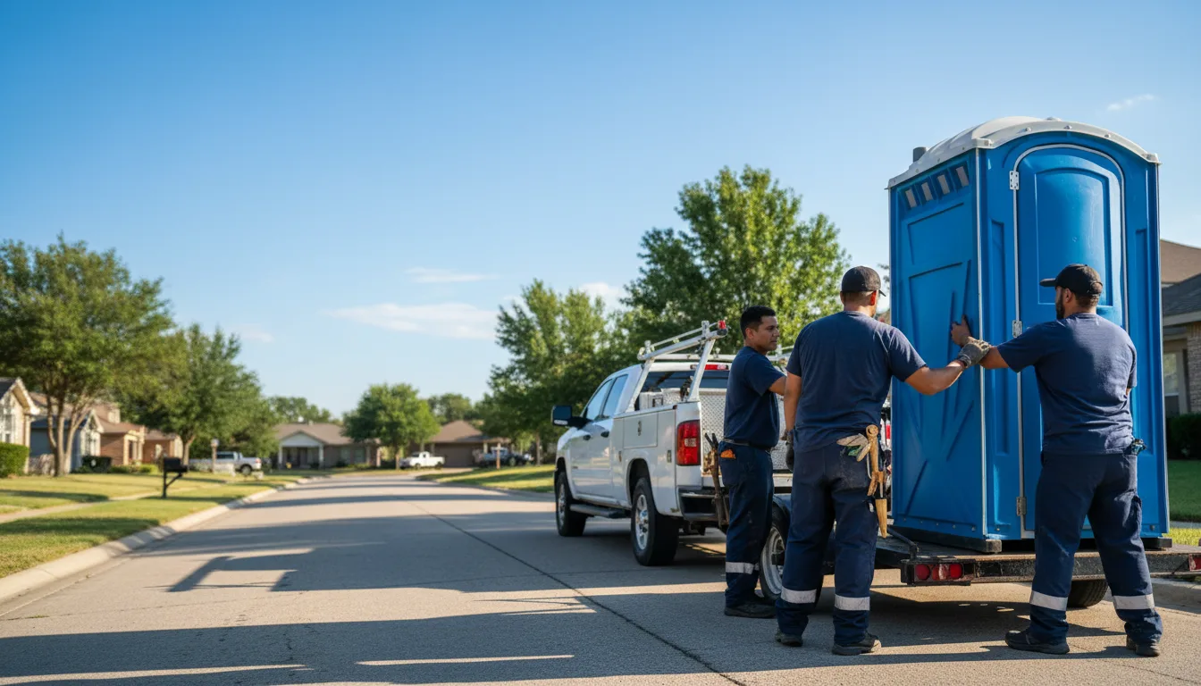 Portable Toilet Rental in Knott, TX near me